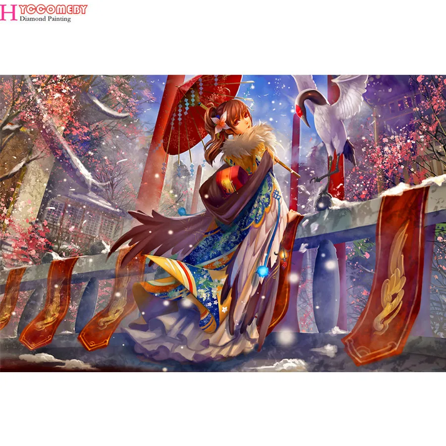 

5d diamond painting cartoon Japan Anime Girl full drill square diamond embroidery Cross stitch rhinestones Wedding decoration gi