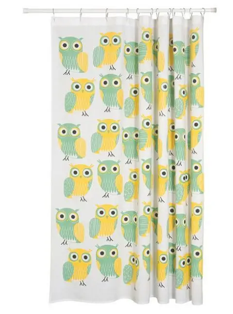Custom Home Decor Hot Owls Yellow Cute Cartoon Moden Shower Curtain Bathroom Waterproof 66&quotx72&quot Free Shipping | Дом и сад