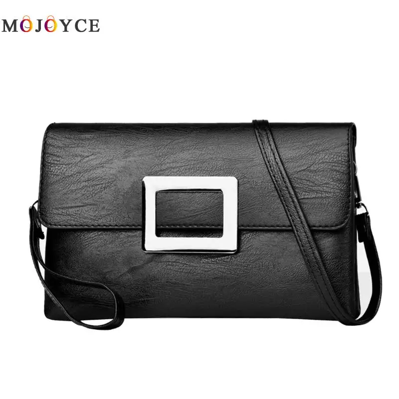 

Vintage Envelope bag Simple Women Hasp Bag women's pu leather messenger handbag shoulder bags shoulder crossbody bag poliester