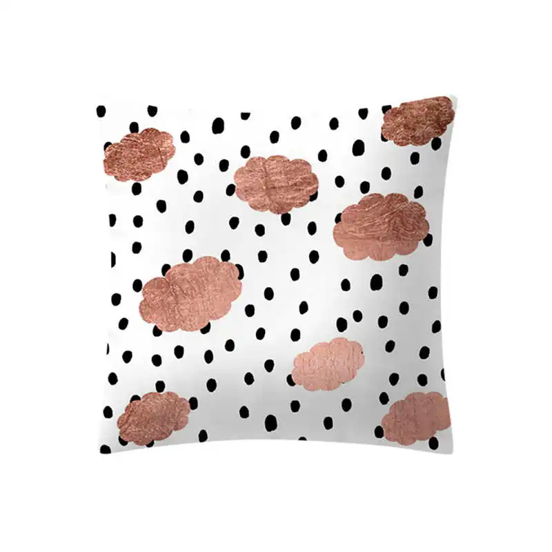 Rose Gold Pink Cushion Cover Square Pillowcase bed sofa Decoratio Art style pillow cover 4545 christmas home decor #3o11#f (3)