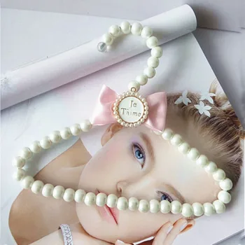 

Sorplus Top Quality Delicate White Pearl Hanger,Beads Hanger for Clothes (10 pieces/ Lot)