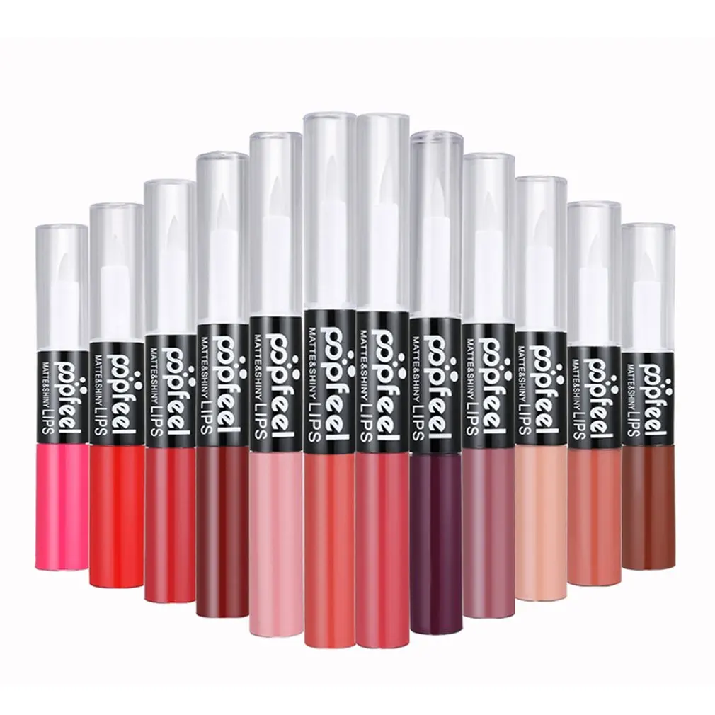 

Popfeel Long Lasting Moisturizing Lip Gloss Liquid Lipstick Matte Lip Gloss Cosmetic Makeup Lip Women Beauty Makeup