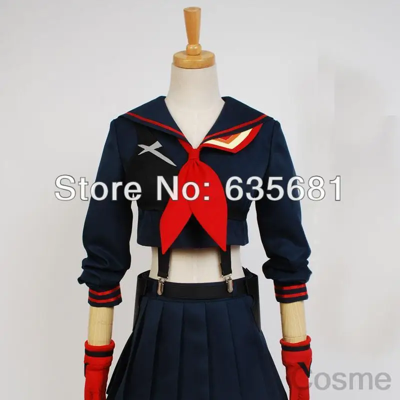 Костюм для косплея Cos KILL la Ryuko Matoi женская повседневная школьная форма синий с