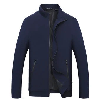 

large size 8XL 7XL Spring and Autumn Casual Solid Fashion Men Jacket Male Baseball Men's windbreaker Jackets Coat Men's Jacket