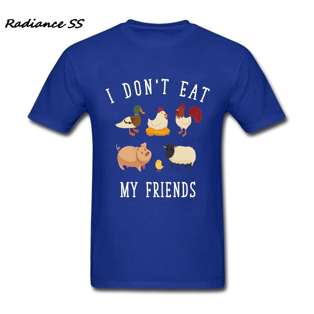 Новая брендовая мужская футболка с коротким рукавом I Don't Eat My Friends Мужская Vegan
