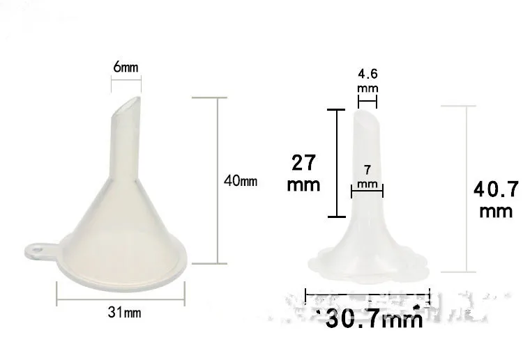 2 шт новые маленькие пластиковые флакон с арома-Распылителем мини жидкие масляные воронки лаборатории