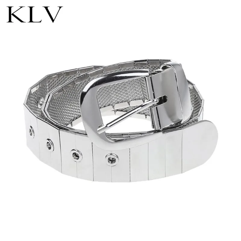 

Fashion Women Men Belt Casual Pin Buckle Punk Wind Metal Sequins Unisex Belts Waistband