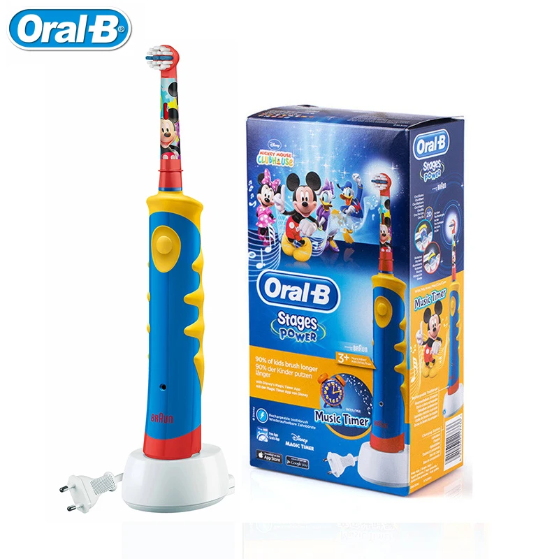 Oral B D10 Children Electric Toothbrush EB10 Replaceable Brush Heads Rechargeable Tooth Brush Music Timer For Kids Ages 3+ Oral B D10 Children Electric Toothbrush EB10 Replaceable Brush Heads Rechargeable Tooth Brush Music Timer For Kids Ages 3+