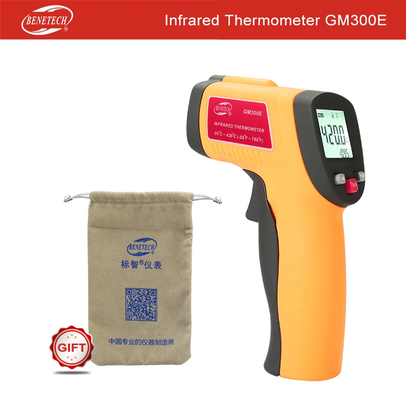 

Digital Non-contact Infrared Thermometer temperature tester Laser GM300E benetech