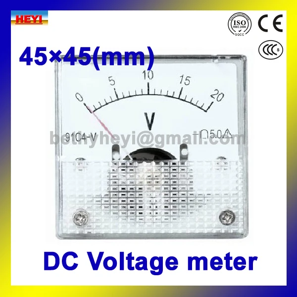 91C4 серия 45 мм панельный метр аналоговый каждый электромагнитный измеритель напряжения постоянного тока