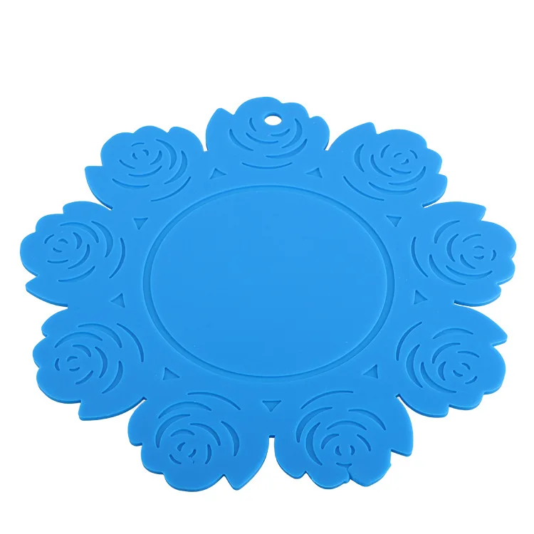 

Hot Drink Pot Holder Non-Slip Pad Cup Bowl Mat Kitchen Silicone Mat Cup Insulation Pad Solid color Pad Stand Kitchen Accessories
