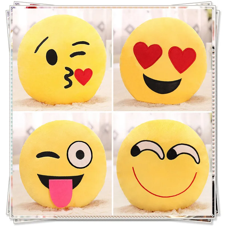 Buy Emoji pillow kawaii plush cute stuffed animals