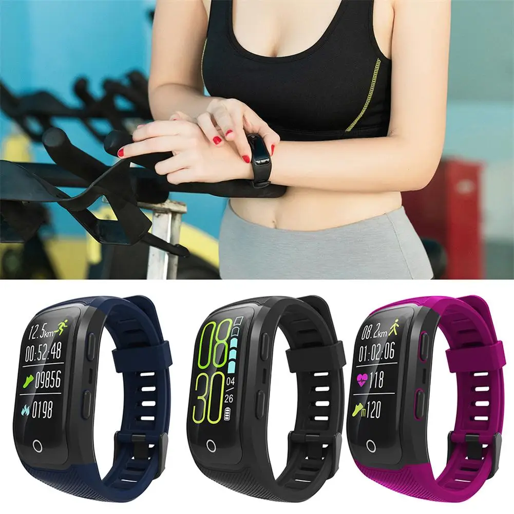 

S908S Color Display Screen IP68 Professional Waterproof Heart Rate Auto LAP Recording Smart Band With Multi-Function