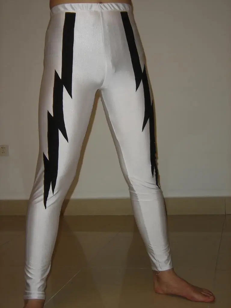 Unisex Spandex Combat jujitsu Wrestling tights pants white black flash -  AliExpress