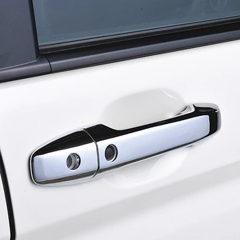 

JY 8PCS Chrome ABS Door Handle Trim Accessories Car Styling Cover With Smart Keyhole For HONDA STEPWGN RK 2009-2015