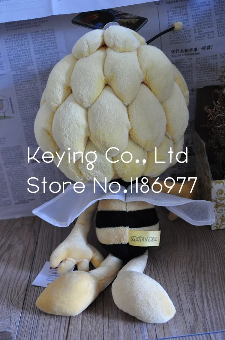 Большая милая мягкая оригинальная плюшевая игрушка в виде пчелы майя подарок на