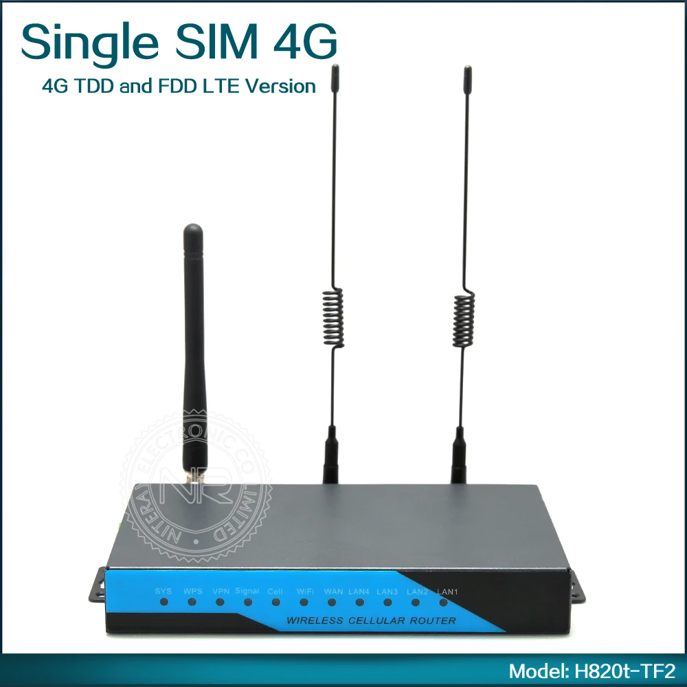 

TDD+FDD 4G LTE Wireless WI FI Router support OpenWRT ( Model: H820t-TF2 )