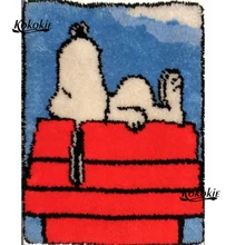 DIY tapijt foamiran для рукоделие аксессуары knooppakket крючком tapis собака подушка защелка крюк ковер печать холста vloerklee