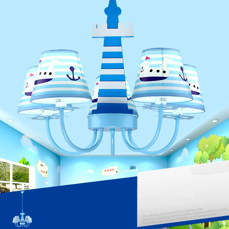 Железные современные окрашенные Мультяшные Детские люстры E27 Led 220v подвесной