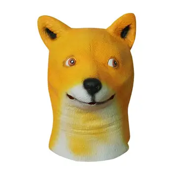 

Realistic Novelty Dog Head Mask Latex Funny Full Head Mask Super Bowl Underdog For Dance Party Cosplay Halloween Costume