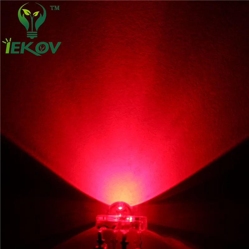100 шт/pag светодиодный 5 мм красный Пиранья мощный поток|high flux led|lamp forlamp for car |