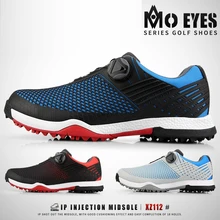 PGM Мужская водонепроницаемая обувь для гольфа; дышащая Нескользящая спортивная обувь; Мужская вращающаяся Обувь На Шнуровке; Легкие кроссовки; европейские размеры 39-44; D0704
