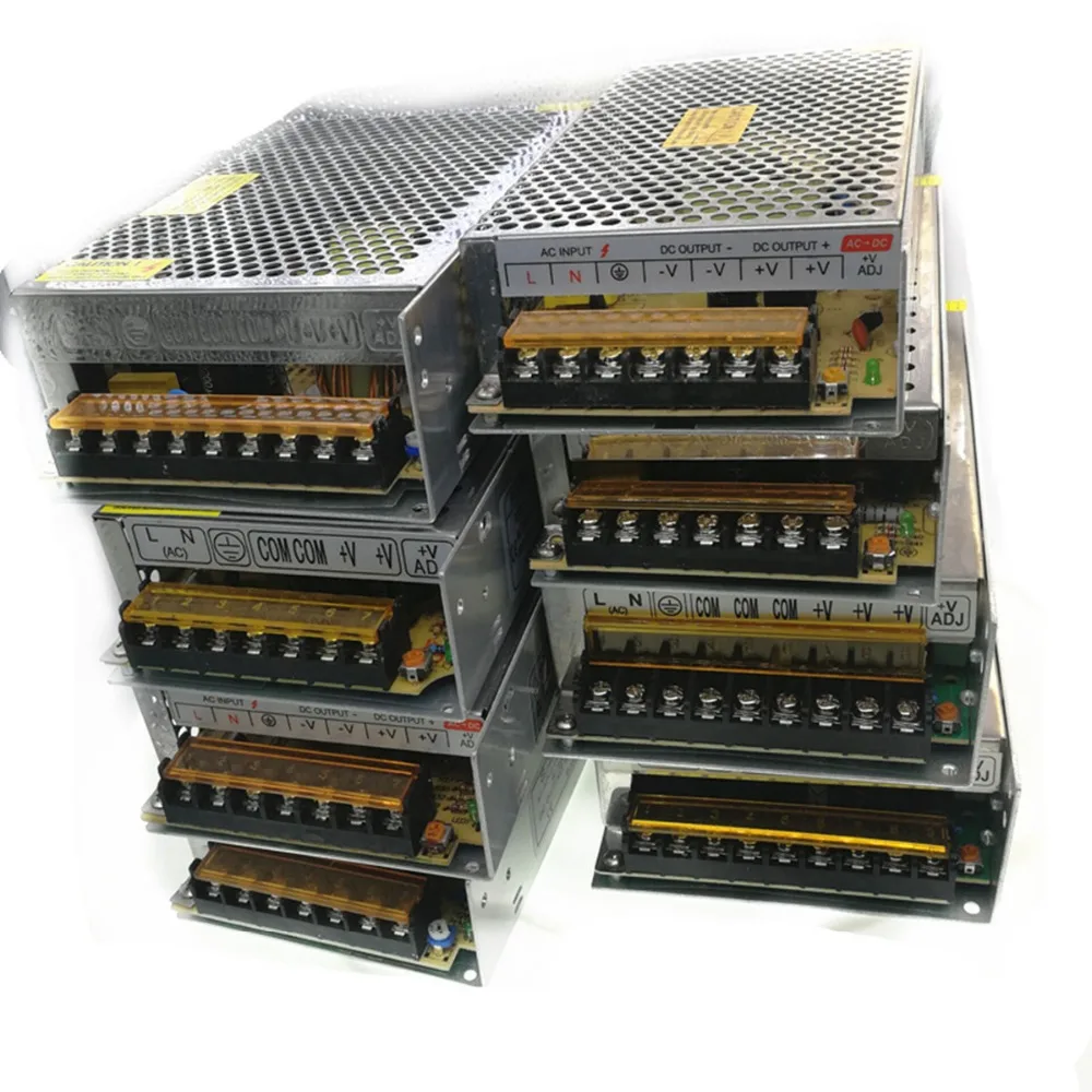 

AC 110V-220V TO DC 3V 12V 15V 24V 36V 30V 48V 4A 5A 6A 8A 10A 15A 40A Switch Power Supply Driver Adapter LED Strip Light