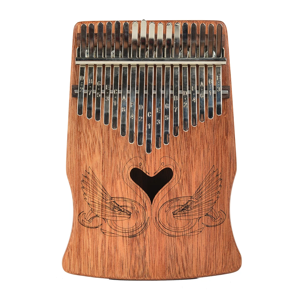 17 Key Kalimba Mbira Portable Fashiona Sanza Finger Thumb Piano Keyboard Marimba Solid Wood Musical Emptied Instrument