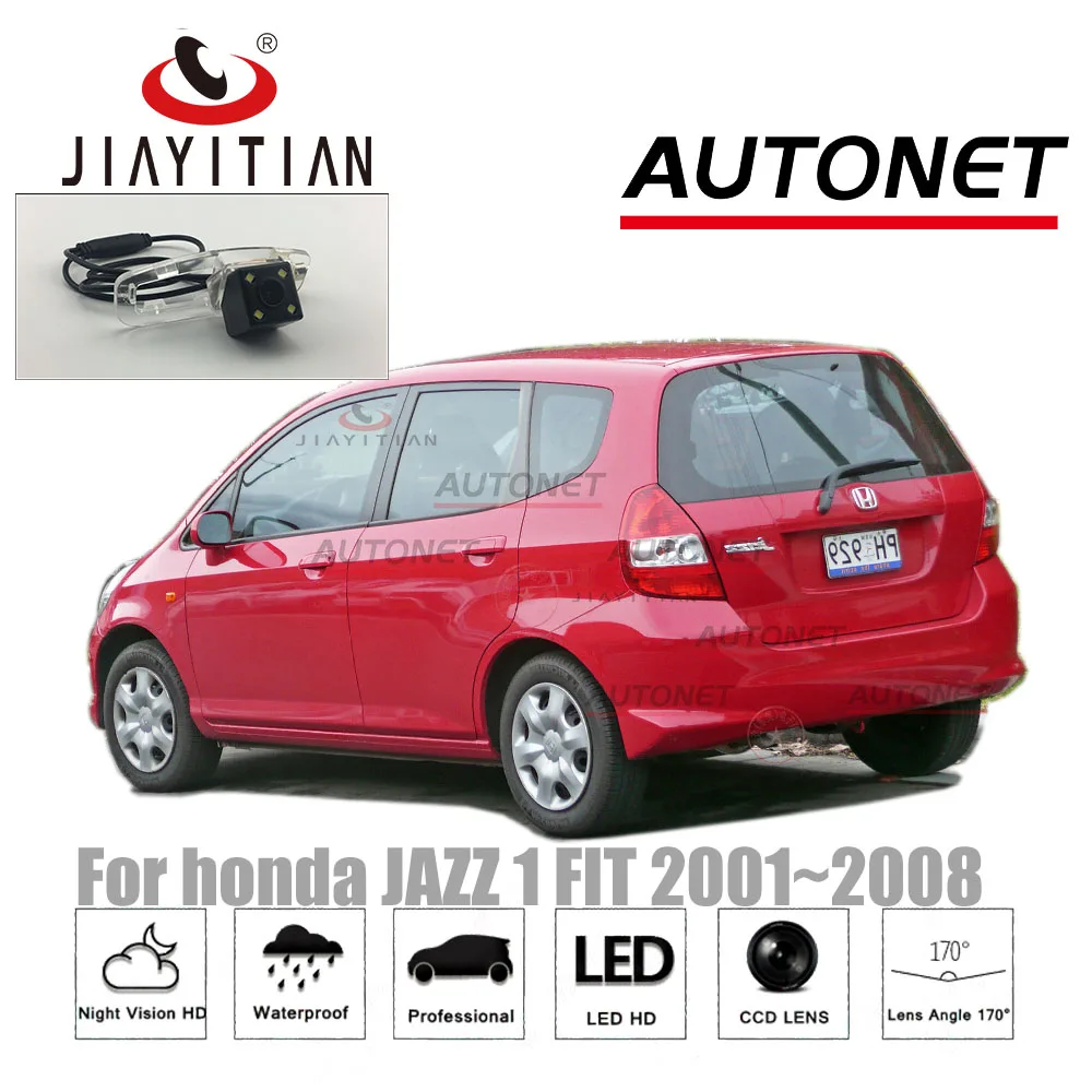 JiaYiTian заднего Камера для honda Jazz Fit 2001 2002 2003 2004 2005 2006 2007 2008 обратный Камера CCD Ночное видение резервного копирования Камера