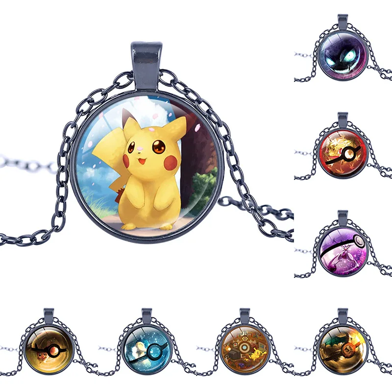 New arrival Pokemon Inspired necklace Glass pendant dome Cabochon