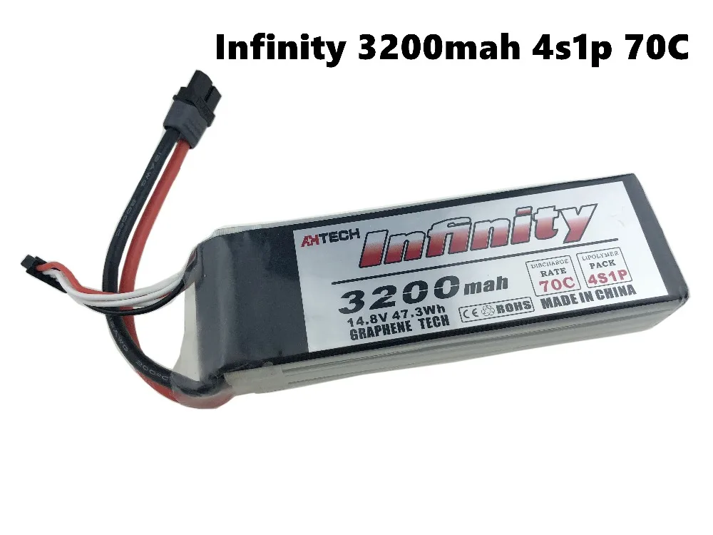 

Infinity 3200mAh 4S1P 4S 70C 14.8V LiPo Rechargeable Battery SY60 XT60 Plugs for RC FPV Multicopter Model Drone