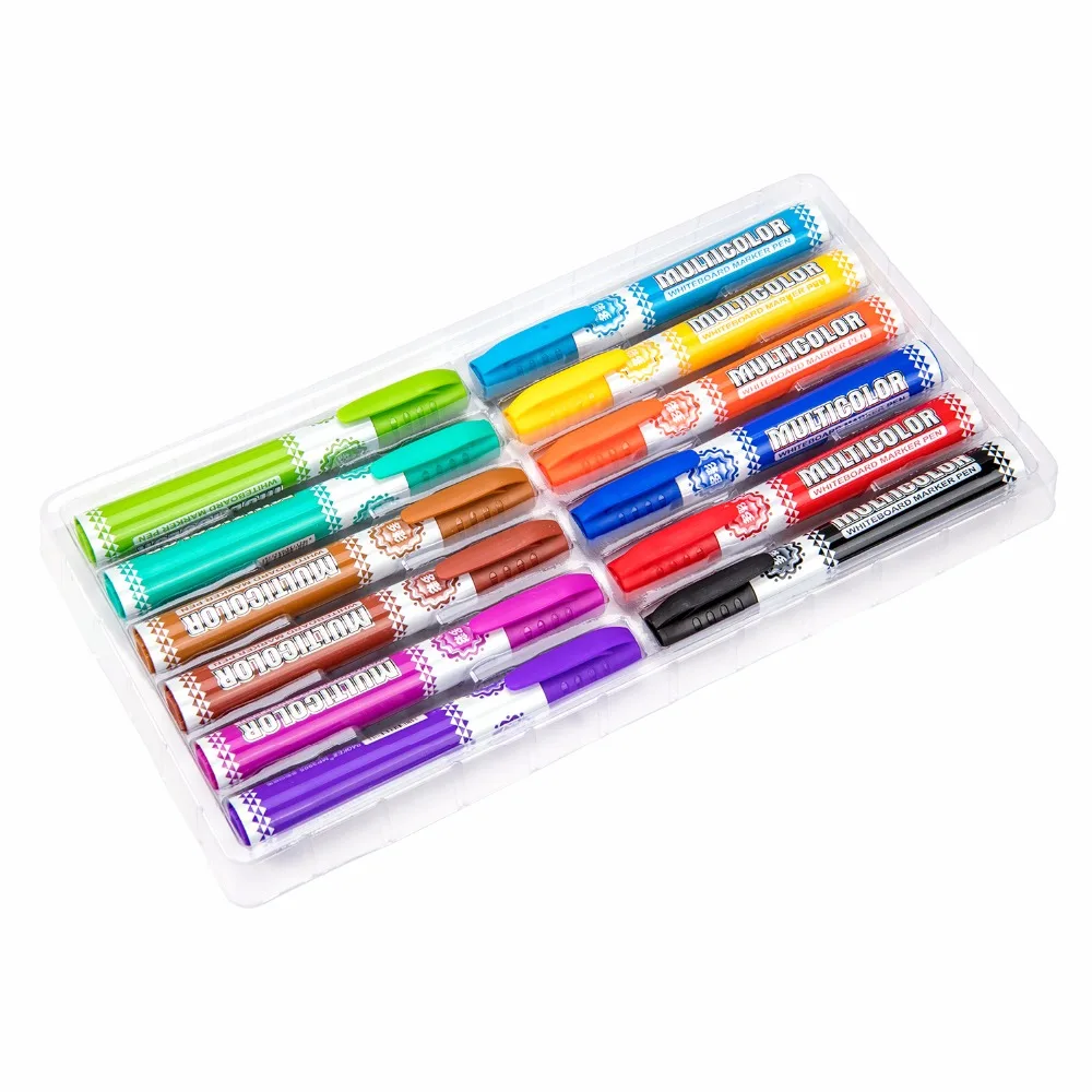 BAOKE 12Color White Board Markers for Office Alcohol Based Whiteboard