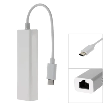 

Chenyang USB-C Type C Male to 100M Gigabit Ethernet Network LAN Adapter for Laptop PC White