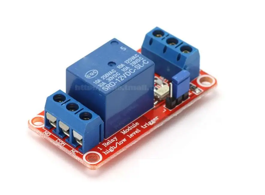 

1 way 12V relay module relay expansion board with optocoupler relay high and low trigger