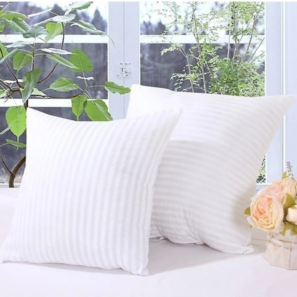 fityle Soft PP Cotton Filled Pillow Cushion Inner Pad Insert for Home Sofa Car Decor Without Pillowcase 60*60cm