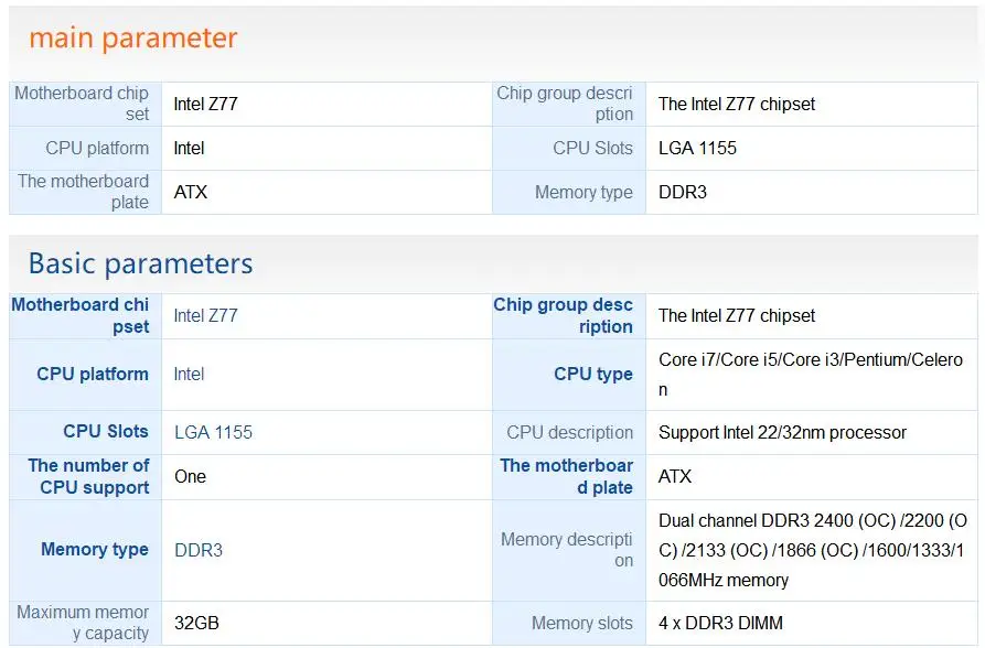 Б/у, Материнская плата ASUS Z77-A Z77 Socket LGA 1155 i3 i5 i7 DDR3 32G ATX UEFI BIOS материнская плата