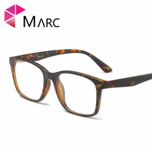 Модные мужские очки с оправой, винтажные очки с прозрачными линзами, пластиковые Матовые коричневые очки с леопардовым принтом G8019 1