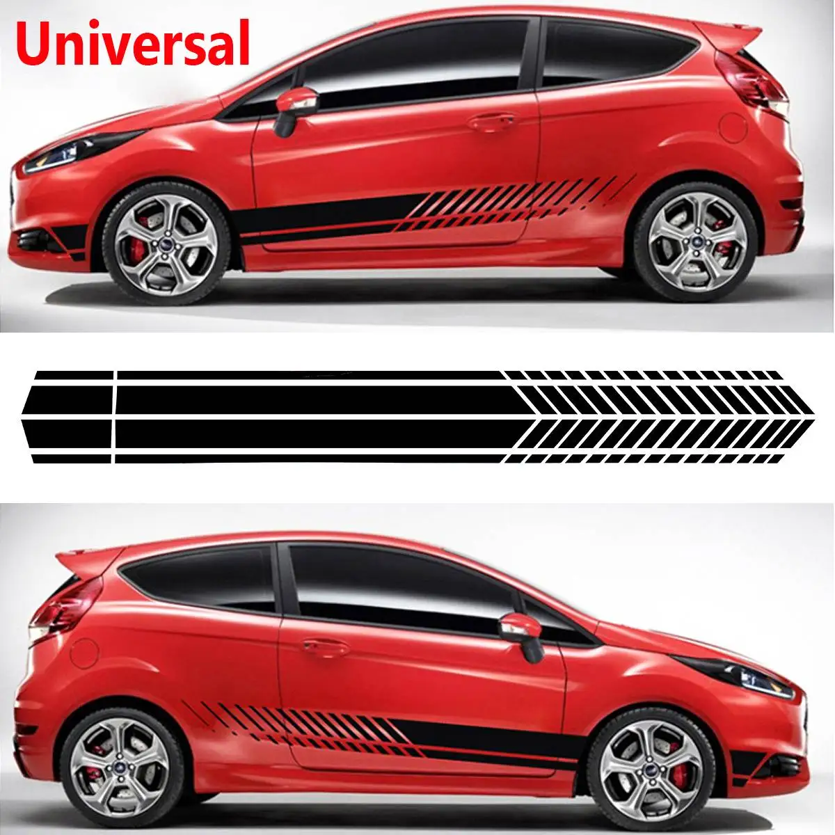 Универсальные спортивные гоночные наклейки на боковые двери|racing stripes|graphic stickerauto