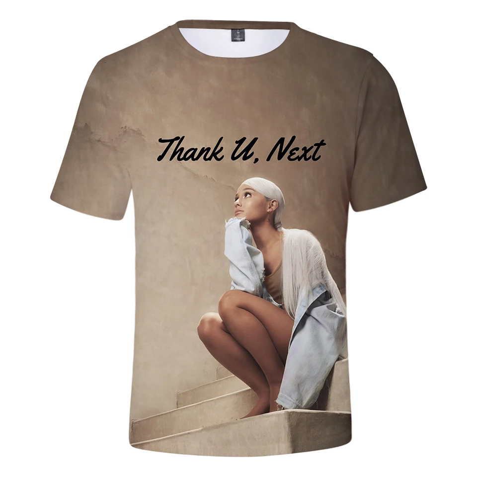 

2019 HIP HOP FASHION 3D Ariana Grande Print Casual Harajuku t-shirts Women and Men summer Clothes Short Sleeve Free Shipping