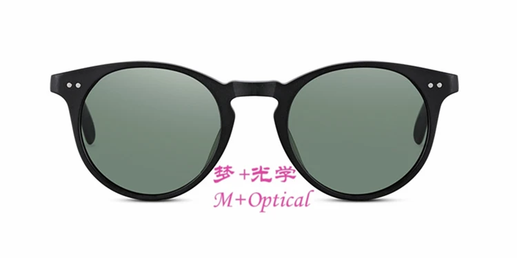 Винтажные Ретро качественные модные круглые солнцезащитные очки OV5256 ацетатная оправа UV400 защита поляризованные линзы Модный чехол в коробке