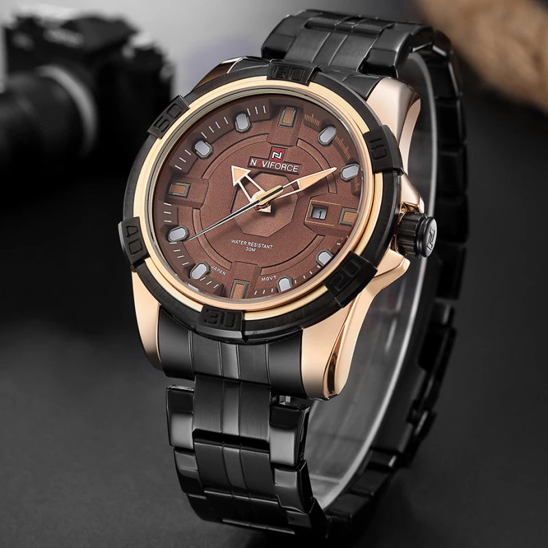 Новые мужские часы NAVIFORCE модные спортивные кварцевые часы мужские часы лучший бренд класса люкс Бизнес водонепроницаемые часы Relogio Masculino