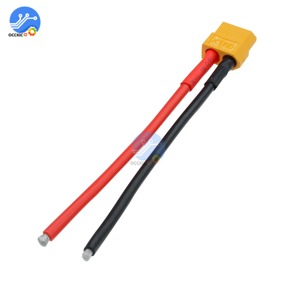 Штепсельная Вилка XT60 XT 60 Male + Female с силиконовым проводом 14 AWG для аккумулятора RC Lipo
