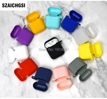 

wholesale 1000pcs new Case Protective Silicone Cover Skin for Apple iPhone 7 8 X 10 Airpods Bluetooth Earphone Case Accessories