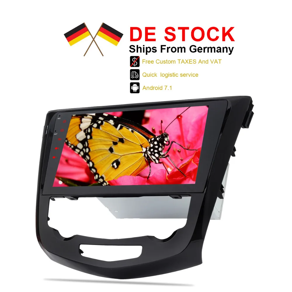 Ship from Germany Android 7 1 font b Car b font Stereo Player For Qashqai X
