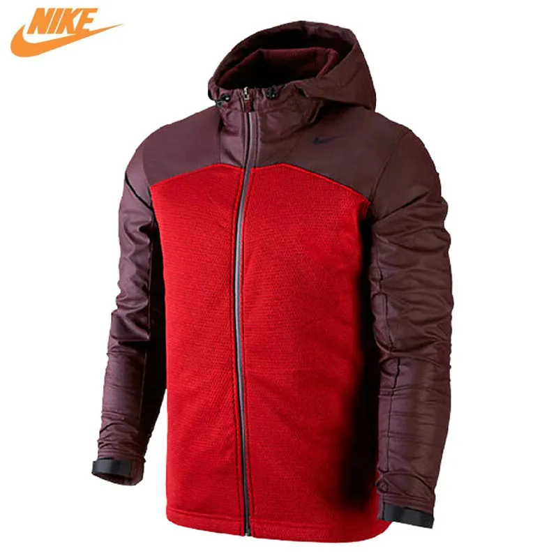 

Nike Spring Men's Out Door Windproof Training Knit Hooded Jacket Red 624864-687