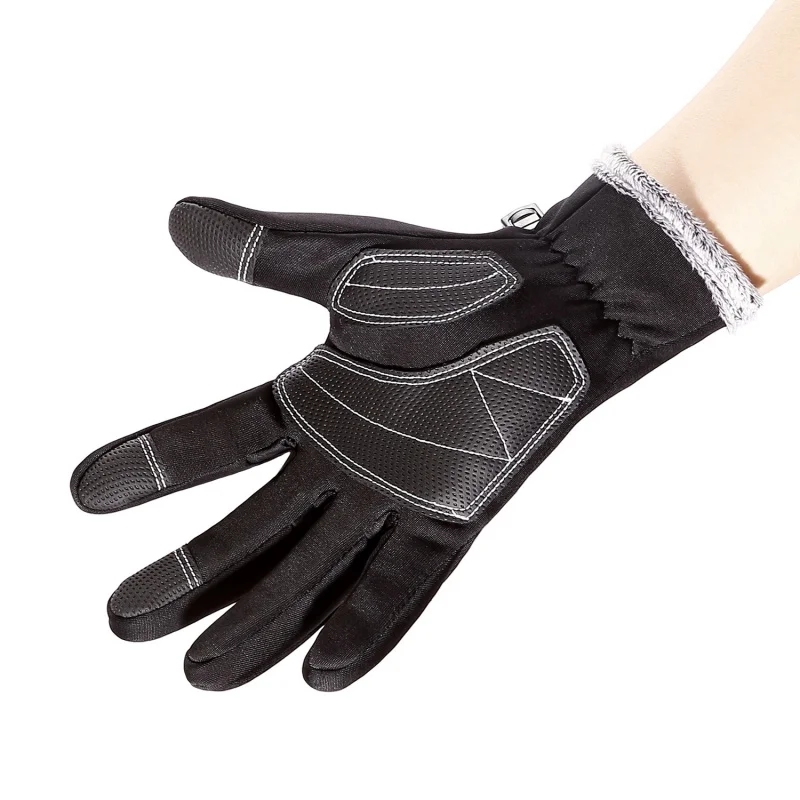Водонепроницаемые ветрозащитные перчатки для спорта на открытом воздухе, велоспорта, сноуборда, велоспорта, тепловые перчатки для сенсорного экрана, флисовые мужские и женские