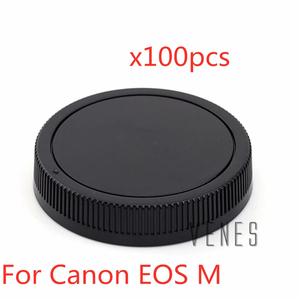 

Venes 100pcs/lot Camera Lens Rear Cap Protect for Canon EOS M Mount Lens
