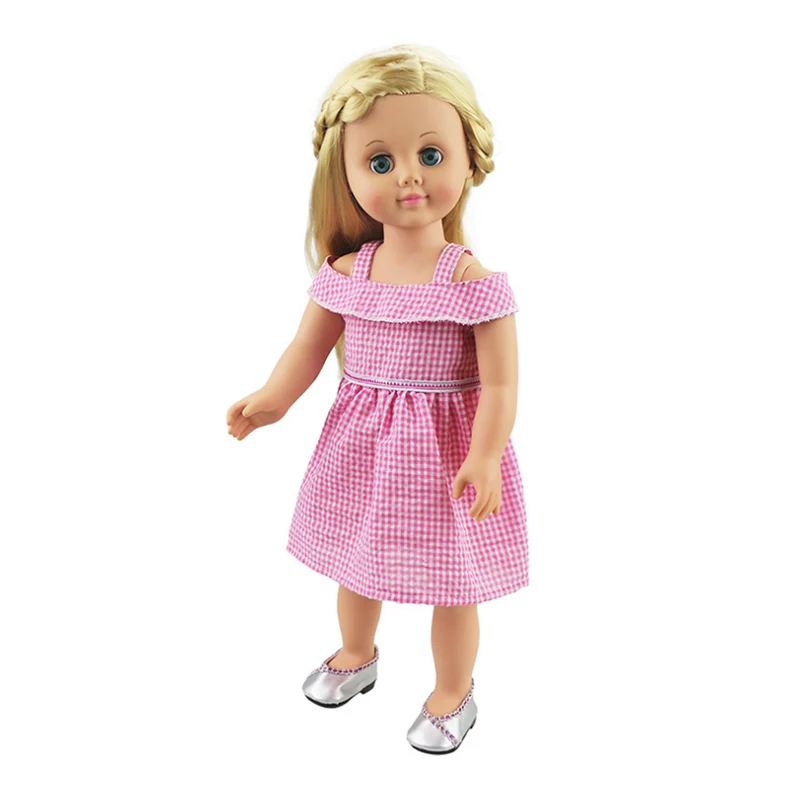 18-дюймовое Кукольное платье-фасон, одежда, верхняя одежда для детей с рисунком из мультфильма «Мой маленький детский-18 ''/жизнь/Generation/Американская кукла аксессуары подходят подарок для девочек