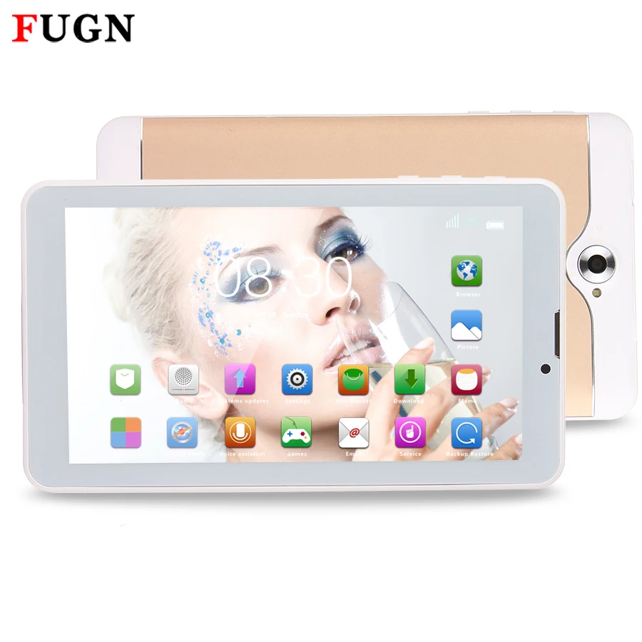 FUGN 3G Tablets 7 inch Android Tablet pc for Kids Quad Core 1GB RAM 16GB ROM Sim GPS Wifi Cameras 1280*800 Drawing Notebook 7 8'
