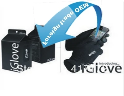 100pairs/lot! Factory price Iglove Screen Touch Gloves Unisex for iphone/ipad Touch Screen Glove with gift box Free shipping